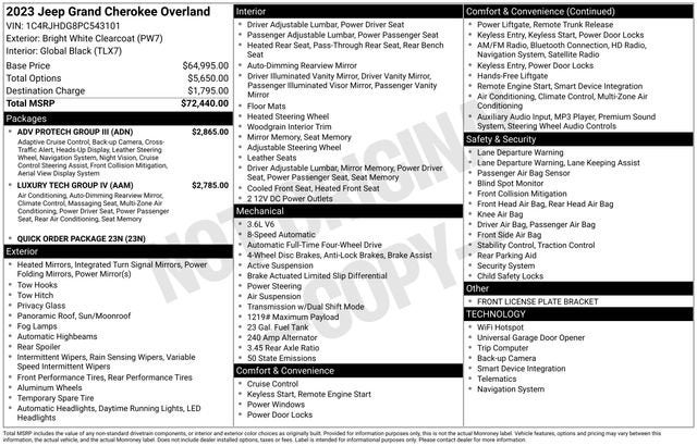 2023 Jeep Grand Cherokee Overland