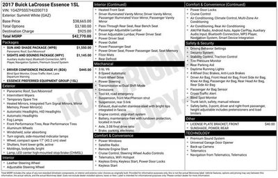2017 Buick LaCrosse Essence
