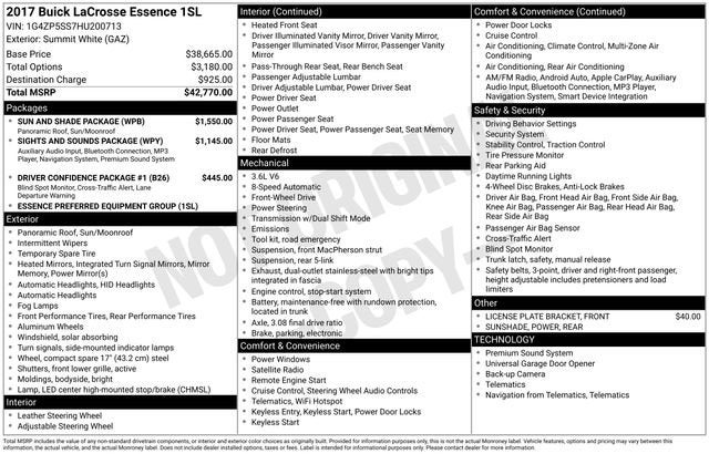 2017 Buick LaCrosse Essence