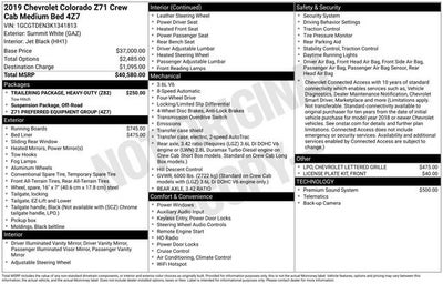 2019 Chevrolet Colorado 4WD Z71