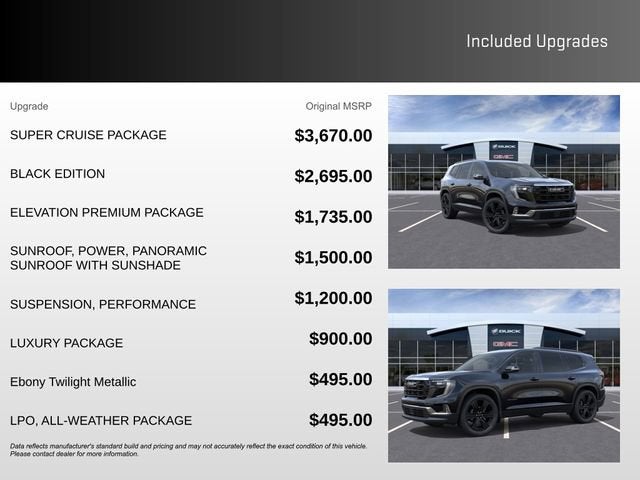 2026 GMC Acadia Elevation