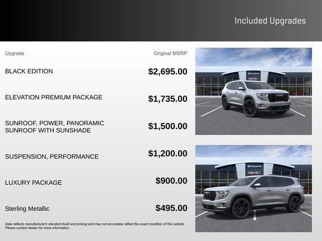 2026 GMC Acadia Elevation