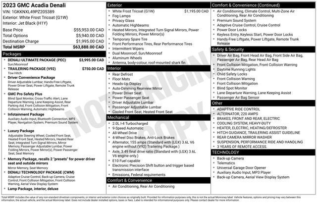 2023 GMC Acadia Denali
