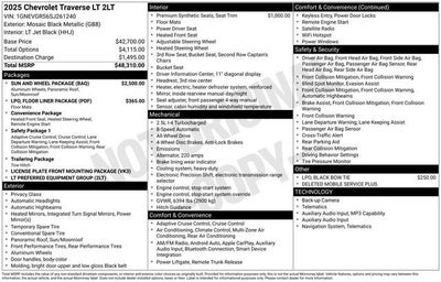2025 Chevrolet Traverse LT