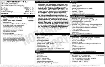 2023 Chevrolet Traverse RS