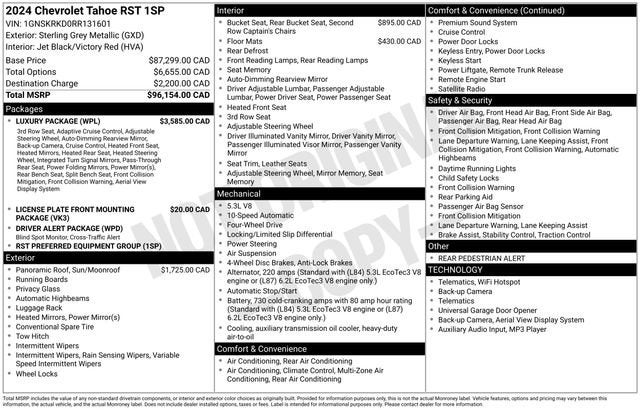 2024 Chevrolet Tahoe RST
