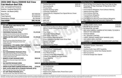 2026 GMC Sierra 2500 HD SLE