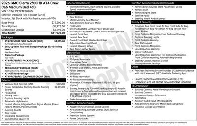 2026 GMC Sierra 2500 HD AT4