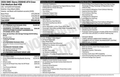 2026 GMC Sierra 2500 HD AT4