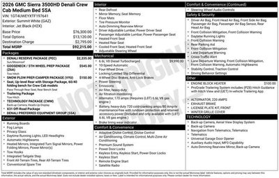 2026 GMC Sierra 3500 HD Denali
