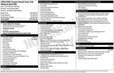 2026 GMC Canyon Denali