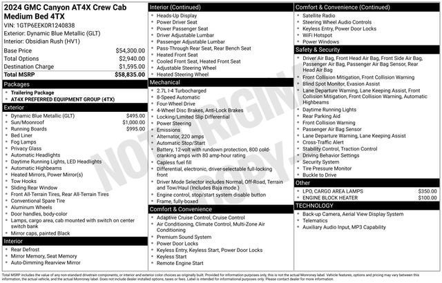 2024 GMC Canyon AT4X