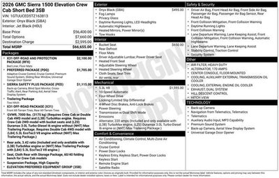2026 GMC Sierra 1500 Elevation