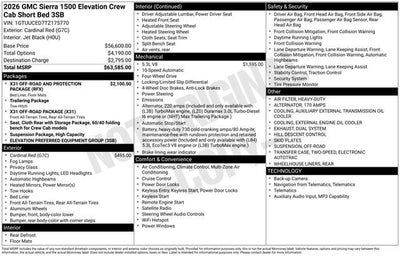 2026 GMC Sierra 1500 Elevation