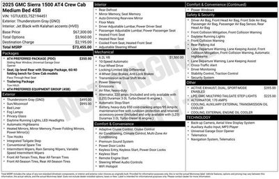 2025 GMC Sierra 1500 AT4