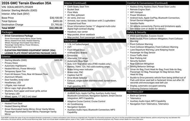 2026 GMC Terrain Elevation