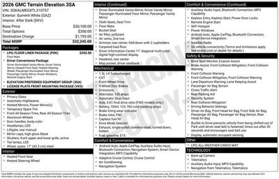 2026 GMC Terrain Elevation