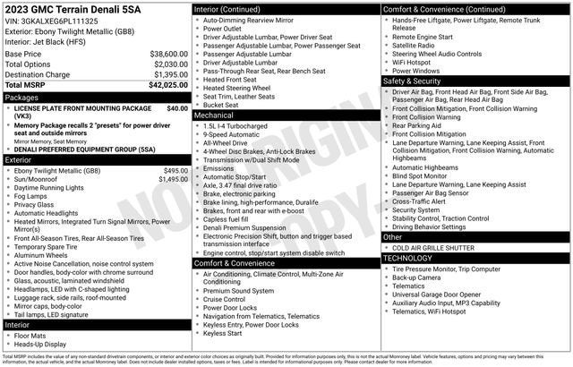 2023 GMC Terrain Denali