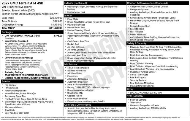 2027 GMC Terrain AT4