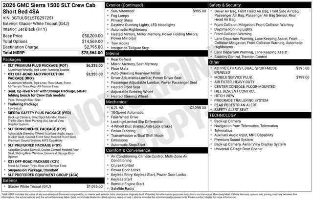 2026 GMC Sierra 1500 SLT