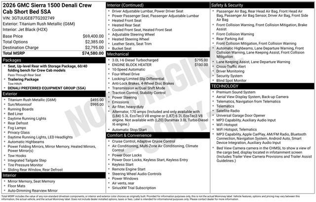2026 GMC Sierra 1500 Denali