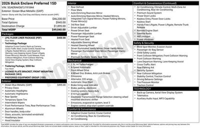 2026 Buick Enclave Preferred
