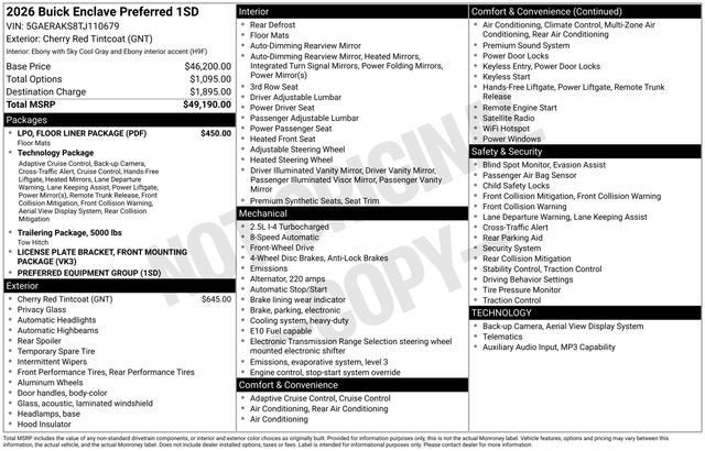 2026 Buick Enclave Preferred