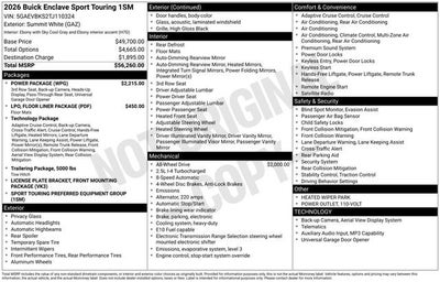 2026 Buick Enclave Sport Touring