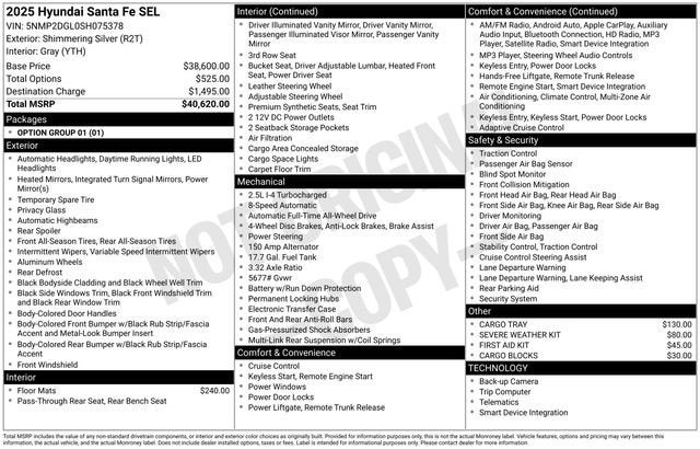 2025 Hyundai Santa Fe SEL