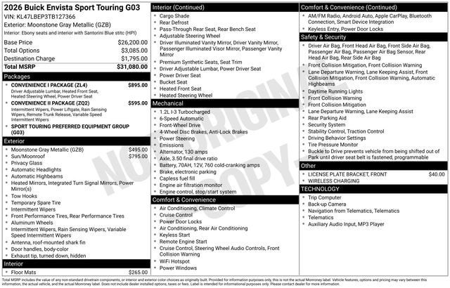 2026 Buick Envista Sport Touring
