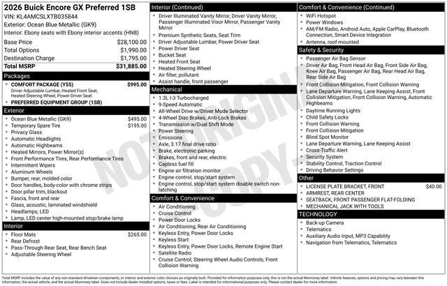 2026 Buick Encore GX Preferred