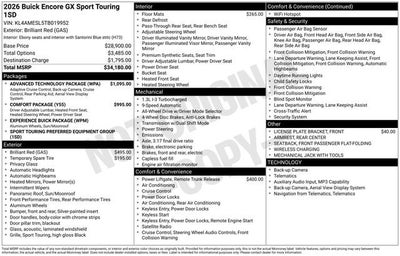 2026 Buick Encore GX Sport Touring