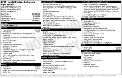 2024 Hyundai Palisade Calligraphy Night Edition