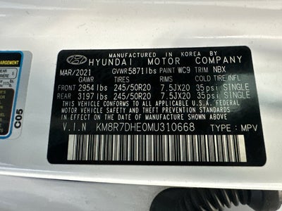 2021 Hyundai Palisade Calligraphy