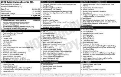 2020 Buick Envision Essence Group