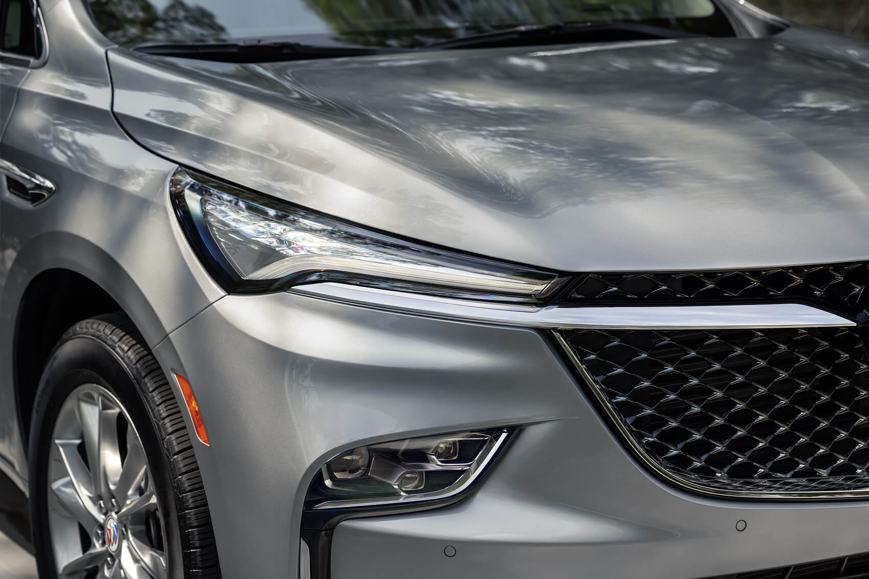 Gray Buick Enclave Front View